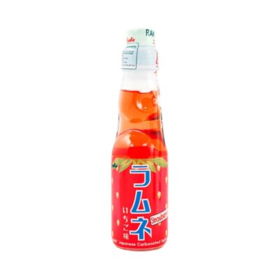 Botella de Ramune sabor Fresa Miyako de 200 ml