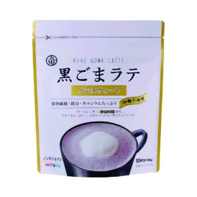 Kuki Kuro Goma Latte sin azúcar (polvo de sésamo negro japonés) 100 g