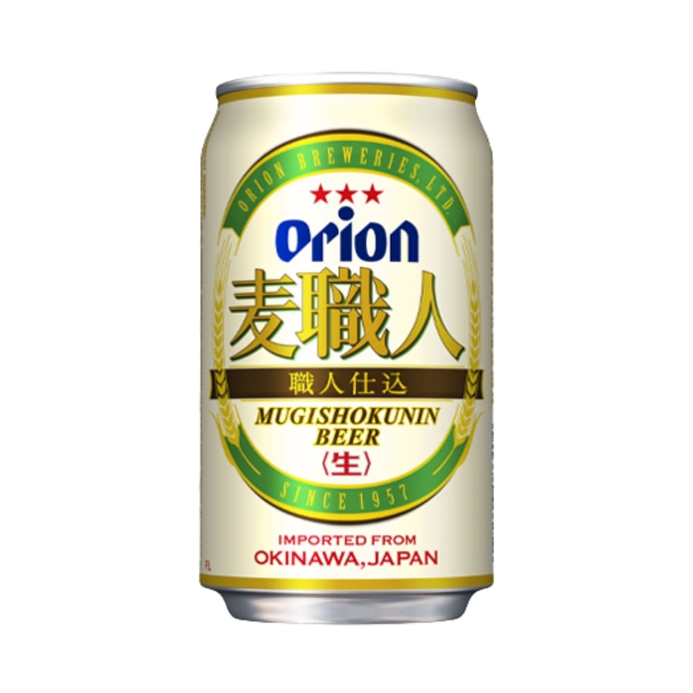 Lata de Cerveza de Orion Mugi Shokunin de 355ml