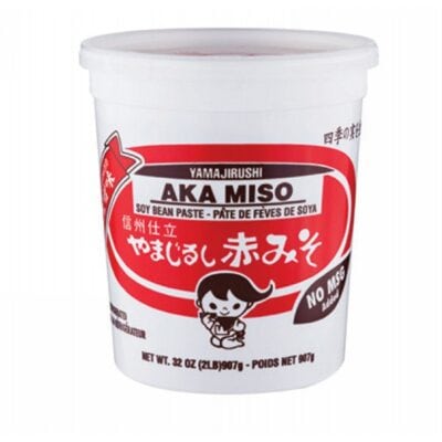 Aka Miso / Pasta de Soya Orgánica color Oscuro x 907 gr