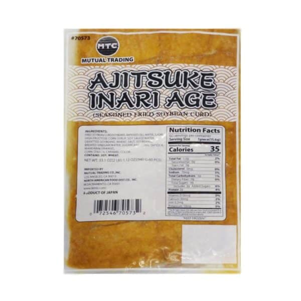 Tofu frito sazonado para Inarizushi (Congelado) x 60 packs