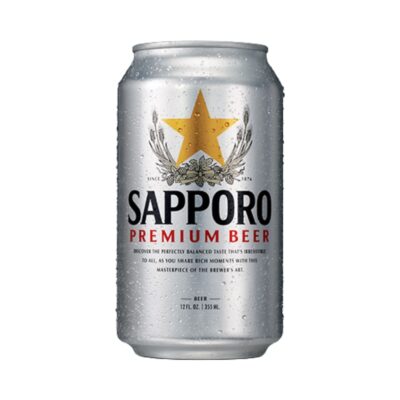 Lata de Cerveza de Sapporo de 355ml