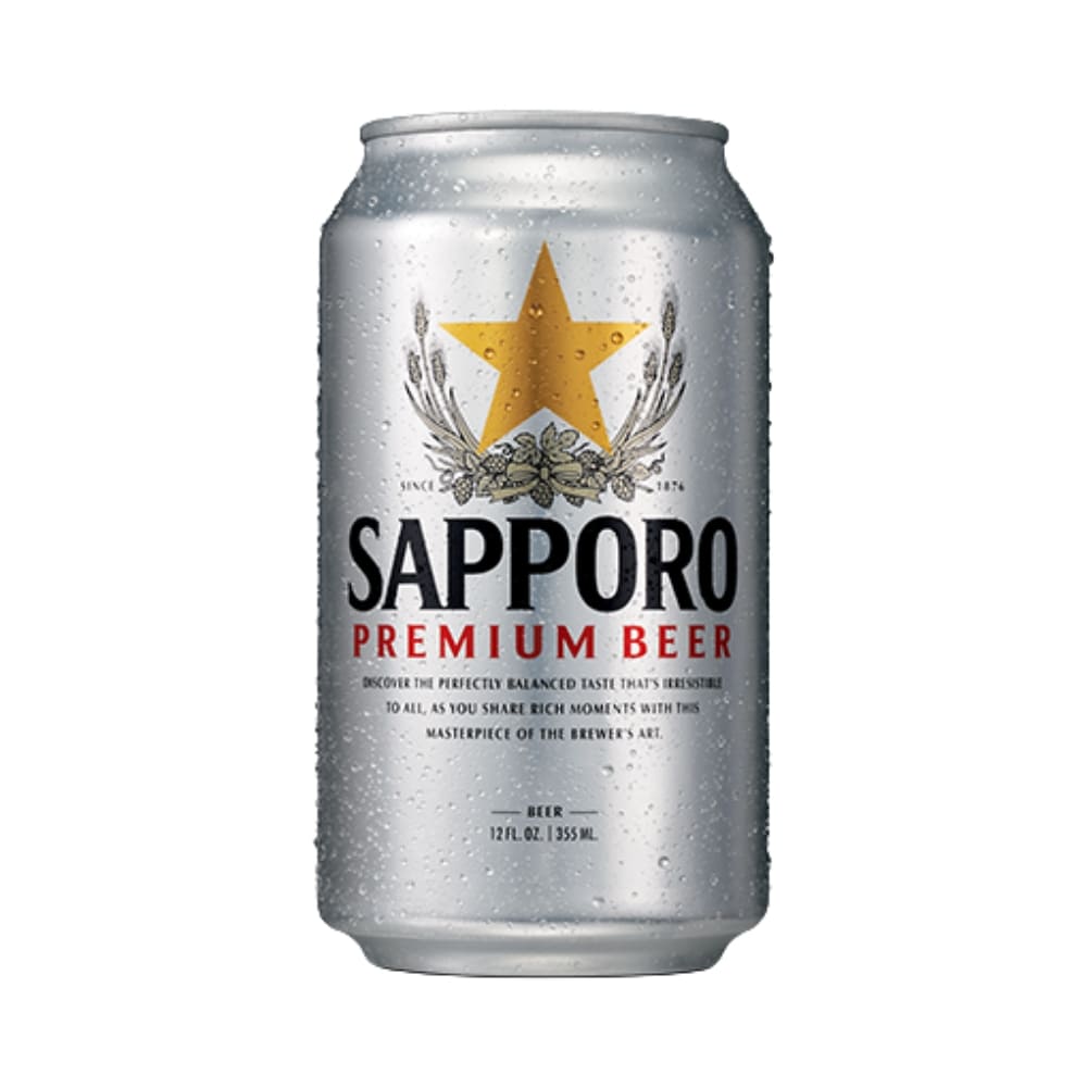 Lata de Cerveza de Sapporo de 355ml