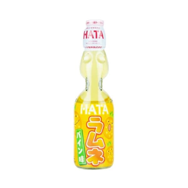 Botella de Ramune sabor Piña HATA de 6.76 oz