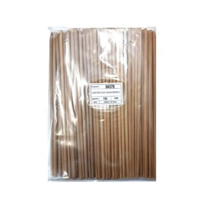 Palillos de bamboo carbonizados x 100 und