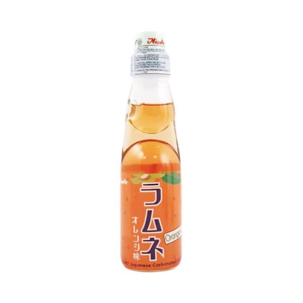 Botella de Ramune sabor Naranja Miyako de 200 ml