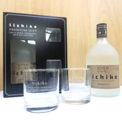 IICHIKO SHOCHU, SET 750 ML W/2Glasses