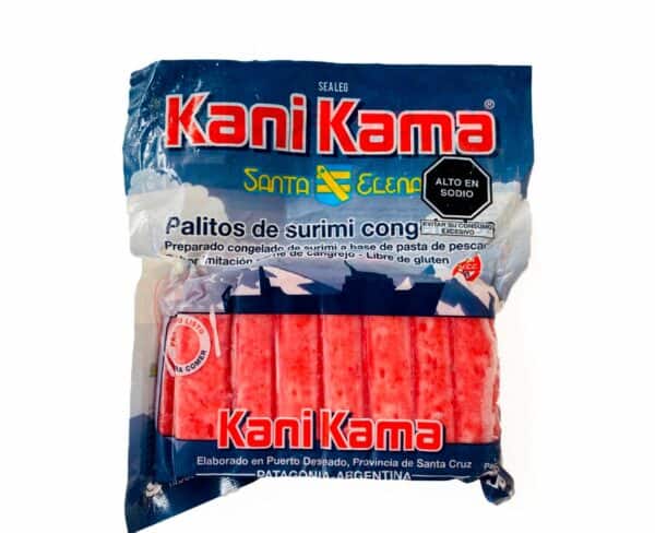 Alimento procesado elaborado a partir de pescado blanco (kani kama) x 250 gr