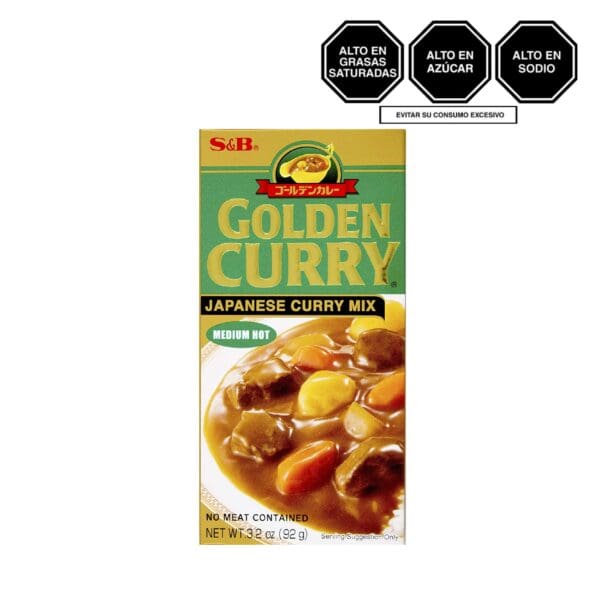 S&B Curry semi picante en Tabletas x 92.13 gr