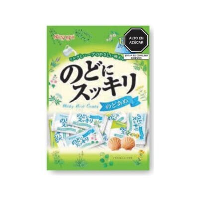 Caramelo refrescante para la garganta con sabor a leche y hierbas