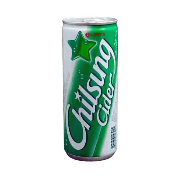 Botella de Chilsung Cider Lotte de 250 ml