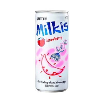 Botella de Milkis sabor fresa Lotte de 250 ml